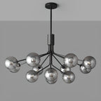 Lampadario moderno a globo a 2 livelli con lunghezza regolabile