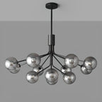 Lampadario moderno a globo a 2 livelli con lunghezza regolabile