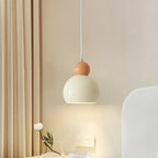 Suspension moderne à 3 lumières en verre blanc perlé