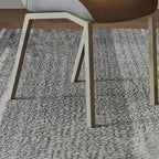 Chaise de salle à manger rembourrée en similicuir camel avec pieds en métal