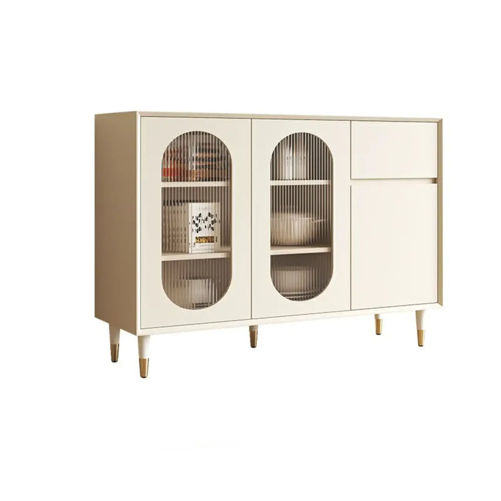 Madia in legno 16W Glam con ante e ripiani in vetro