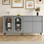 Madia in legno 16W Glam con ante e ripiani in vetro