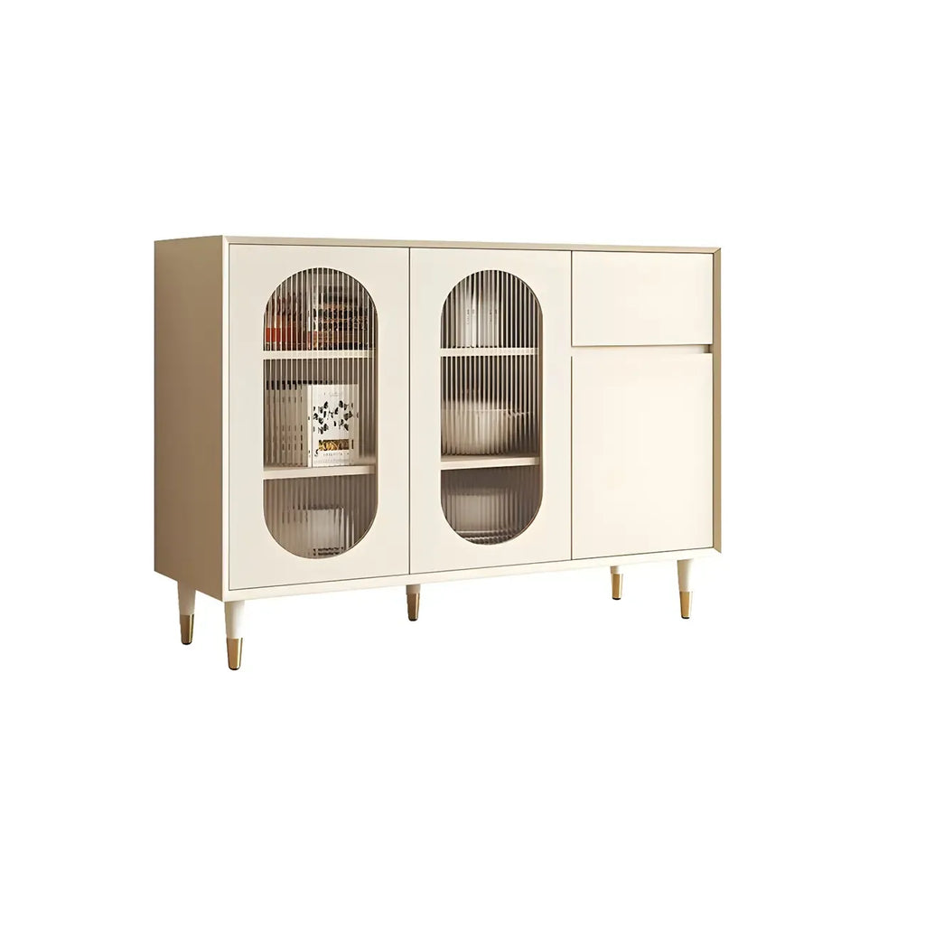 Madia in legno 16W Glam con ante e ripiani in vetro