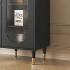 Madia in legno 16W Glam con ante e ripiani in vetro