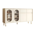 Madia in legno 16W Glam con ante e ripiani in vetro