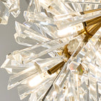 Lustres d'ambiance modernes en guirlande de cristal doré