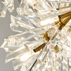 Lustres d'ambiance modernes en guirlande de cristal doré