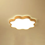 Plafonnier élégant en forme d'étoile avec finition naturelle pour chambre à coucher
