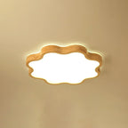 Plafonnier élégant en forme d'étoile avec finition naturelle pour chambre à coucher