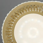 Plafonnier cylindrique moderne en cristal pour salon