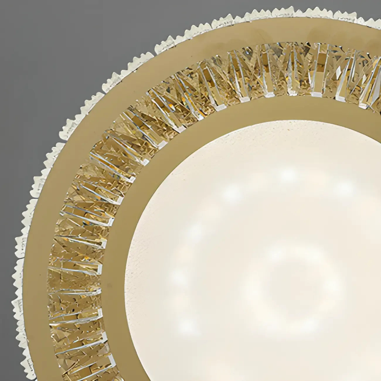 Plafonnier cylindrique moderne en cristal pour salon