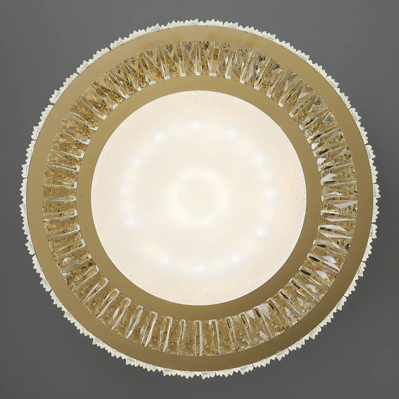 Plafonnier cylindrique moderne en cristal pour salon
