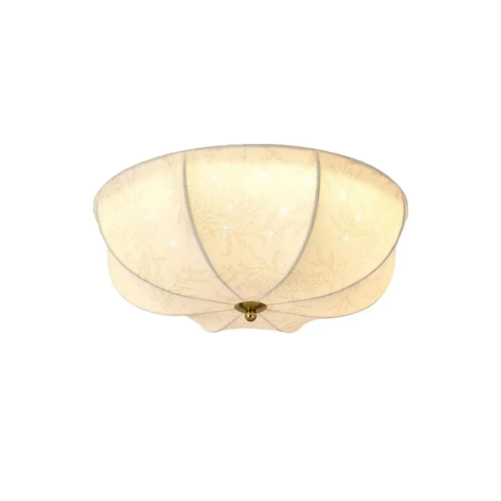 Plafonnier élégant en tissu en forme de tambour pour intérieur de maison