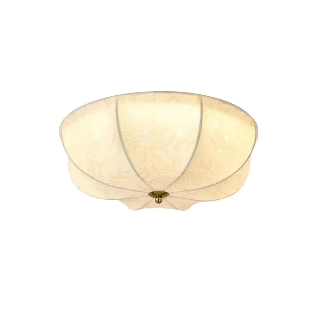 Plafonnier élégant en tissu en forme de tambour pour intérieur de maison