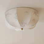 Plafonnier élégant en tissu en forme de tambour pour intérieur de maison