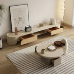Meuble TV minimaliste en bois blanc avec rangement pour salon