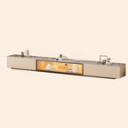 Mobile porta TV Long Stone 63 Champagne con gestione dei cavi