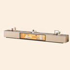 Mobile porta TV Long Stone 63 Champagne con gestione dei cavi