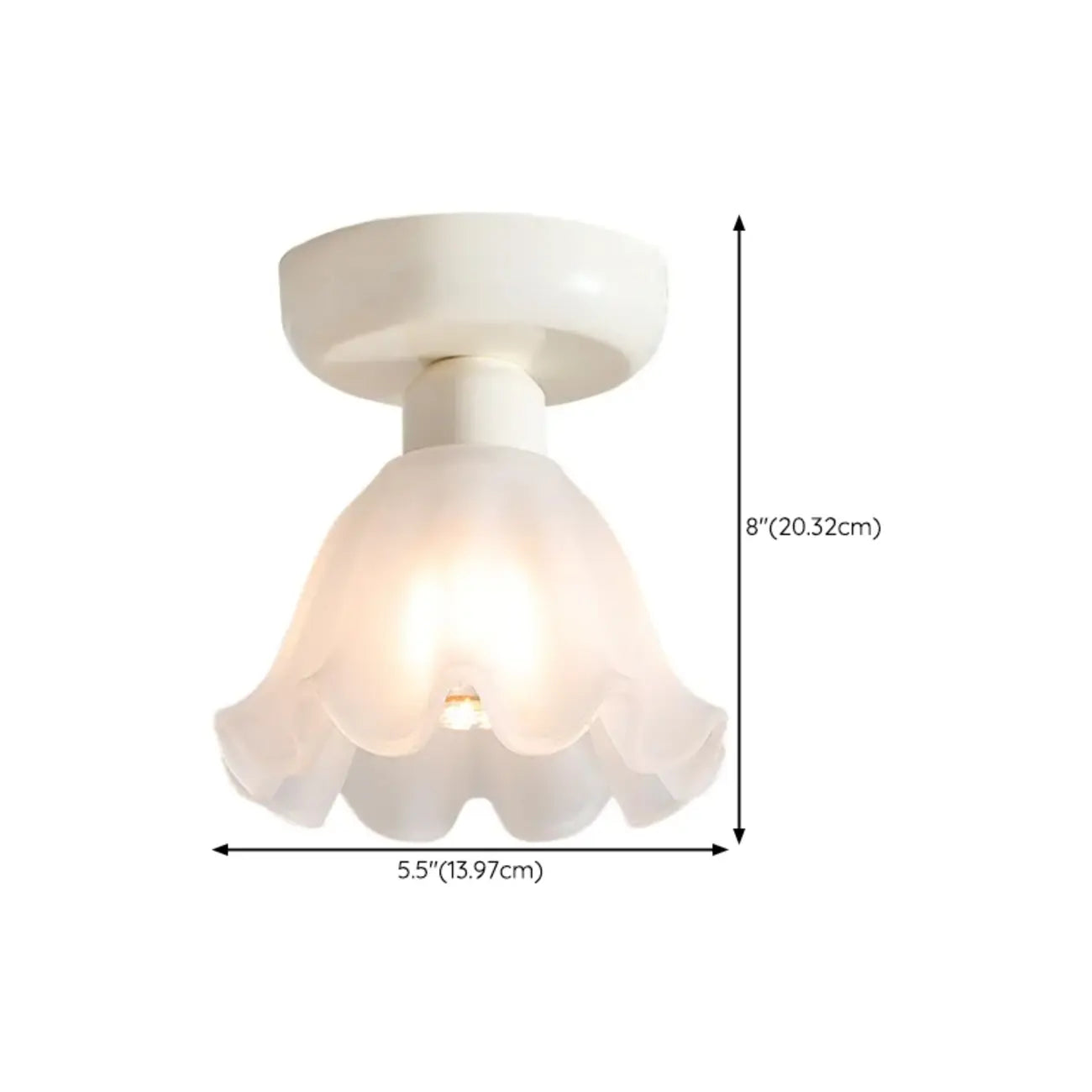 Plafoniera semi-incasso moderna da 13-23 cm per soggiorno