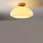 Plafoniera semi-incasso a LED a cupola in vetro per soggiorno