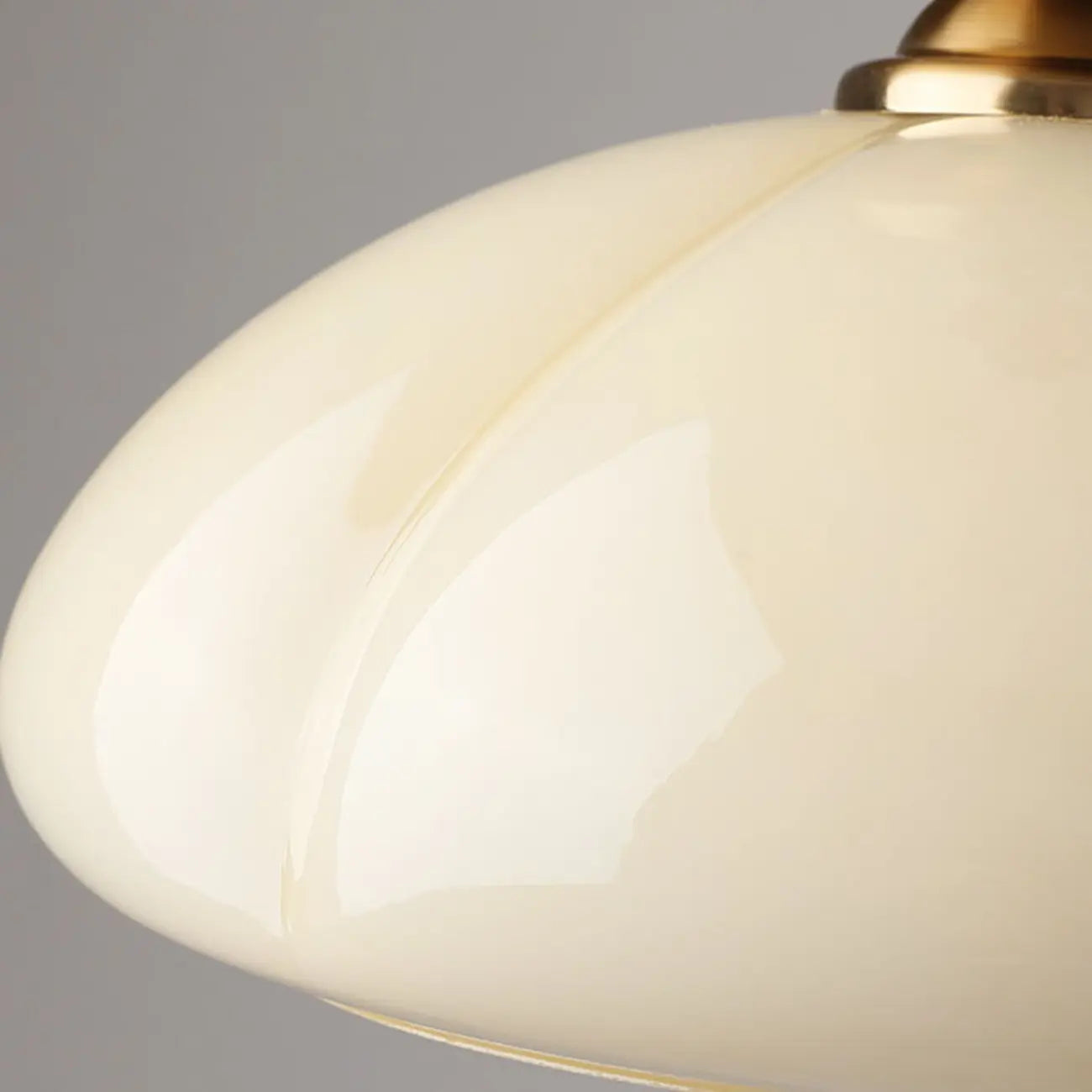 Plafoniera semi-incasso a LED a cupola in vetro per soggiorno