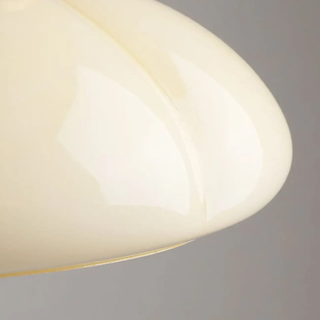 Plafoniera semi-incasso a LED a cupola in vetro per soggiorno