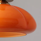 Plafoniera semi-incasso a LED a cupola in vetro per soggiorno