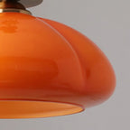 Plafoniera semi-incasso a LED a cupola in vetro per soggiorno