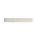 Meuble TV suspendu minimaliste en bois blanc