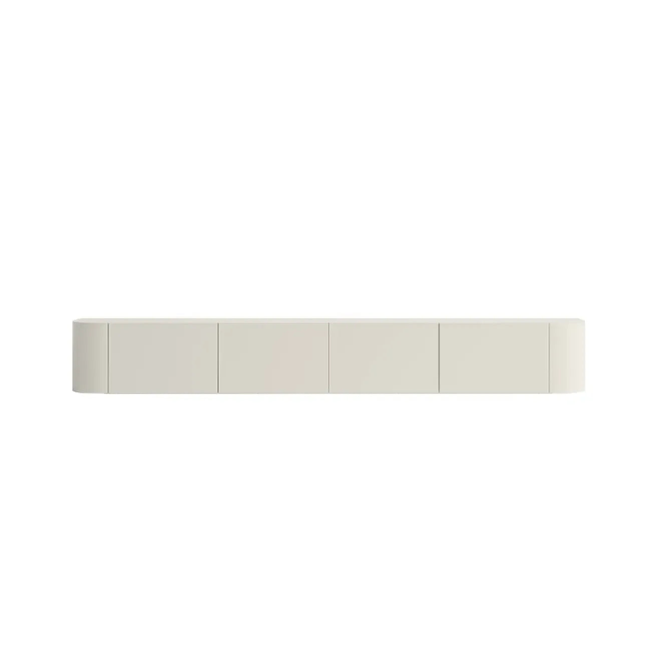 Meuble TV suspendu minimaliste en bois blanc
