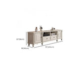 Mobile TV aperto bianco in legno da 87 pollici per soggiorno