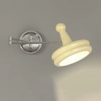 Applique murale moderne à bras articulé chromé réglable pour chevet