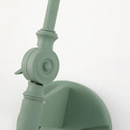 Lampada da parete con braccio orientabile in ferro per comodino/studio