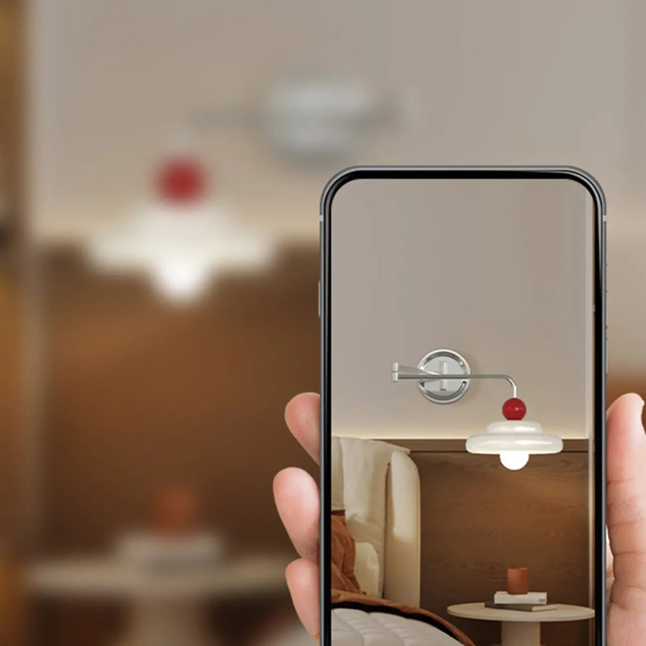 Applique murale moderne à bras articulé chromé réglable pour chevet