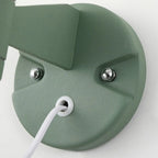Lampada da parete con braccio orientabile in ferro per comodino/studio