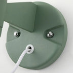 Lampada da parete con braccio orientabile in ferro per comodino/studio