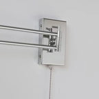 Applique murale minimaliste à bras articulé et chaînette pour la décoration de chambre