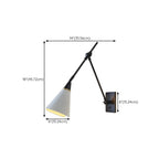 Lampada da parete regolabile da 26'' con braccio orientabile per lettura a bordo letto
