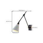 Lampada da parete regolabile da 26'' con braccio orientabile per lettura a bordo letto