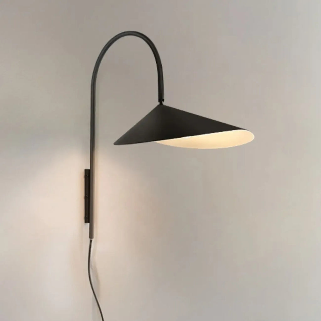 Applique murale à bras articulé de 15 à 19 pouces pour chambre minimaliste