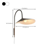 Applique murale à bras articulé de 15 à 19 pouces pour chambre minimaliste