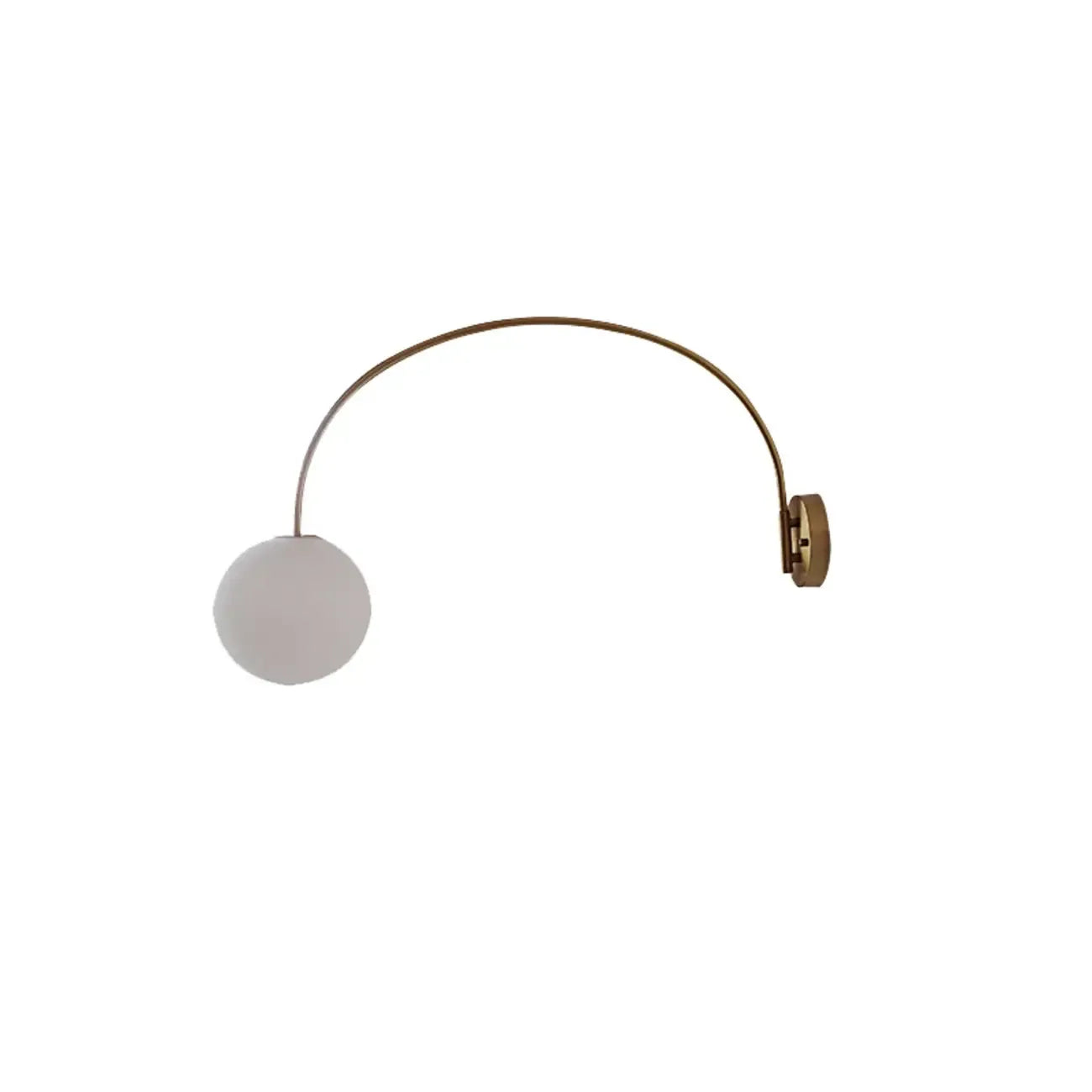 Applique murale moderne de grande taille en forme de bol doré pour intérieur