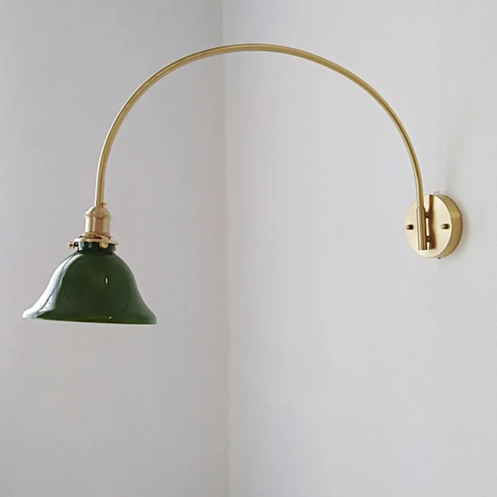Applique murale moderne de grande taille en forme de bol doré pour intérieur