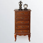 Meuble d'appoint en bois massif de style Mid-Century pour le rangement de la chambre