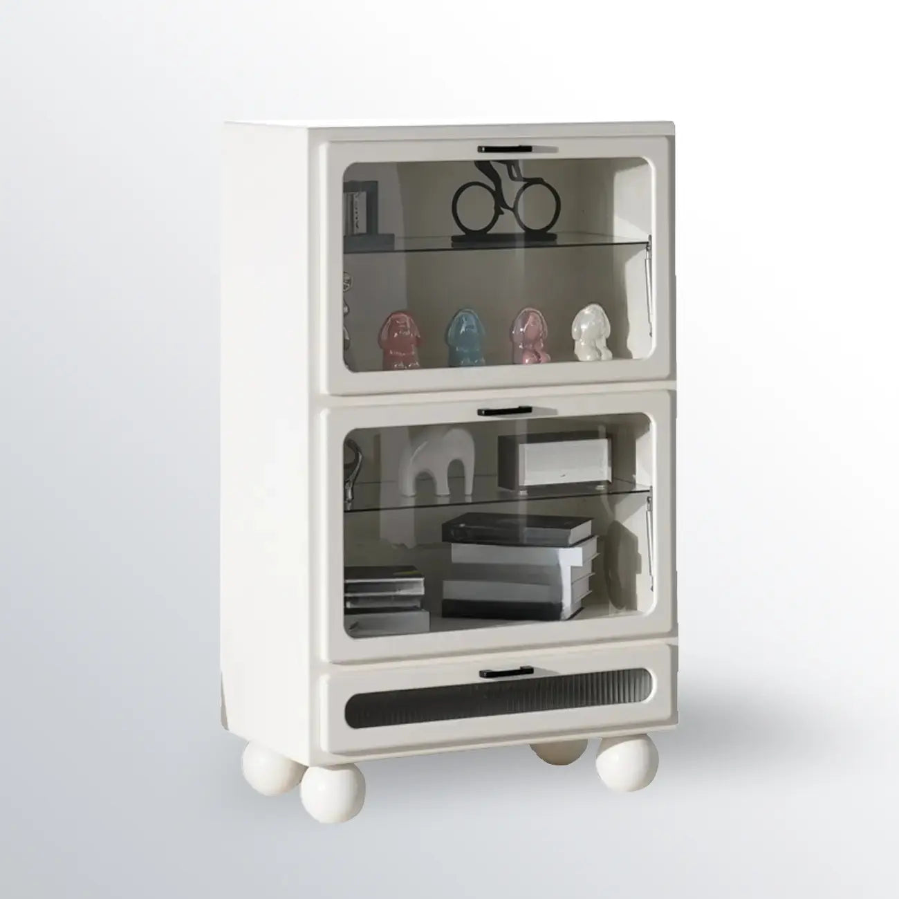 Meuble d'appoint moderne autoportant pour forme rectangulaire