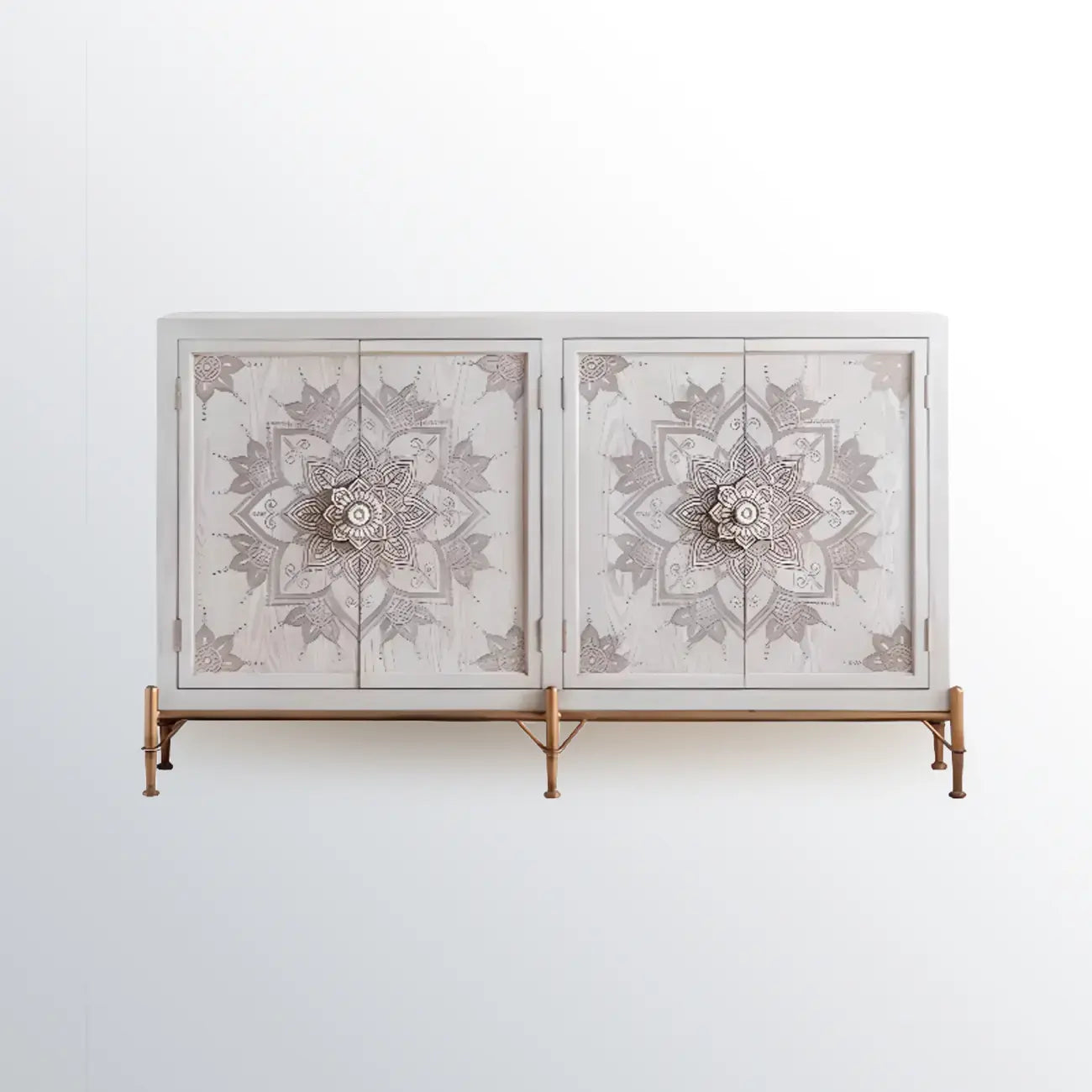 Meuble d'appoint rustique autoportant pour la décoration du salon