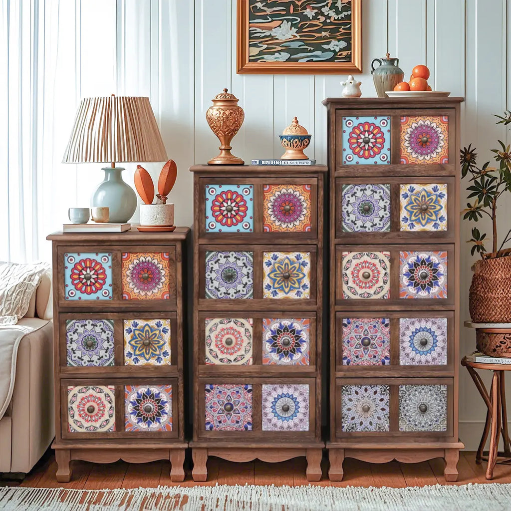 Meuble moderne du milieu du siècle avec motifs décoratifs pour la maison