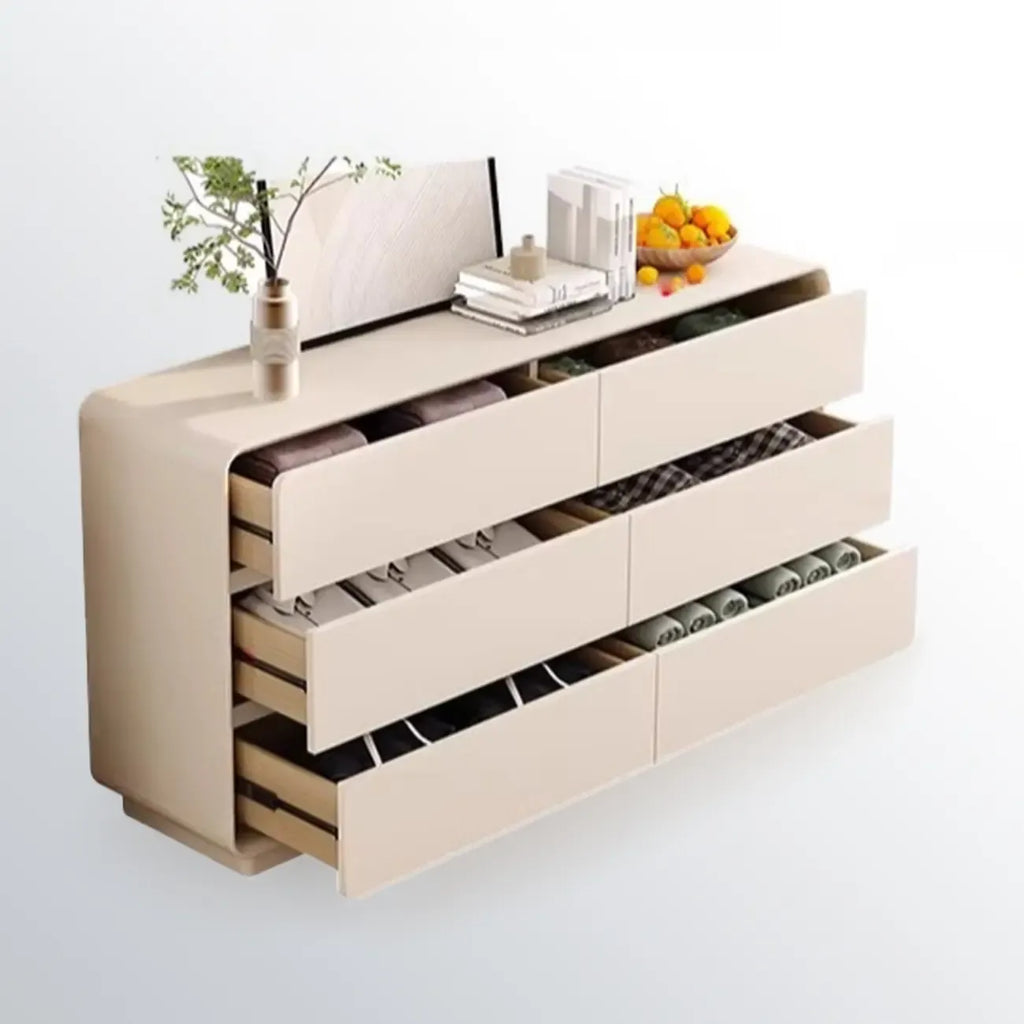 Commode d'appoint minimaliste pour usage intérieur avec plusieurs tiroirs