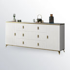Meuble de salon glamour en bois avec plusieurs tiroirs