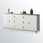 Meuble de salon glamour en bois avec plusieurs tiroirs